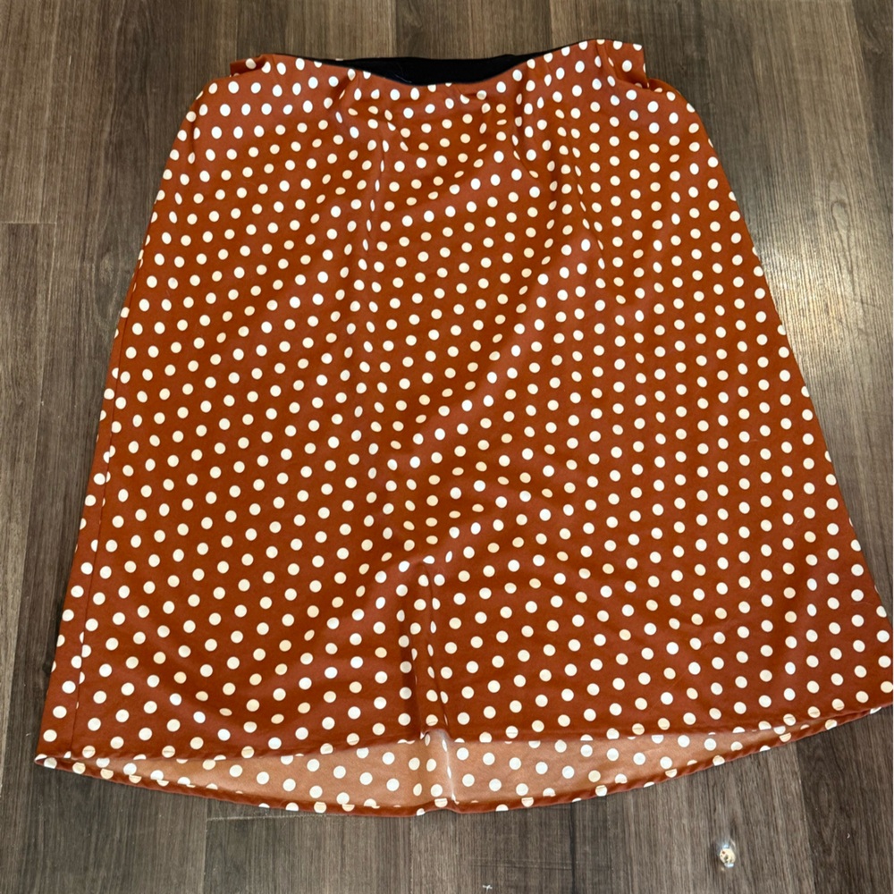 Polka Dot Women's Skirt - Brown